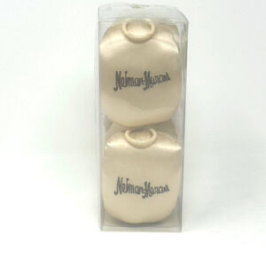 Vintage Neiman Marcus Embroidered Cream Satin Sachets Set of 4